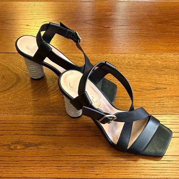 J.Crew Rounded Rope Heels Sandals In Leather - Picture 5 of 7